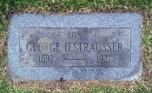 George H. Strausser22 Jan 1889 - 10 Feb 1927