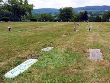 Northumberland Memorial Park - View from Weimer and Iona's grave.