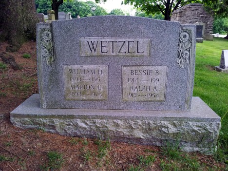 William Henry Wetzel born May 8, 1893 - died November 19, 1951