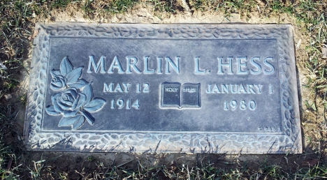 Marlin Lawrence Hess 12 May 1944 - 1 Jan 1980